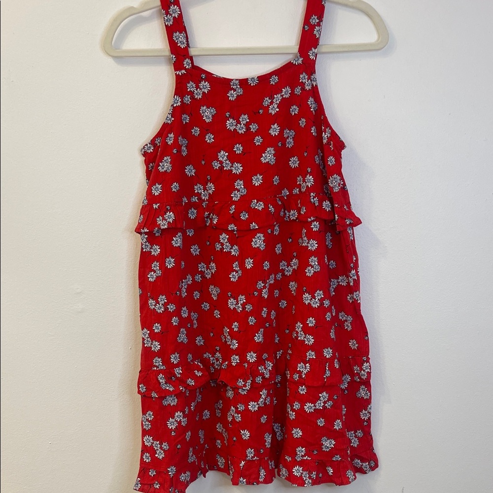 SO Red Floral Dress Size 12 Plus EUC